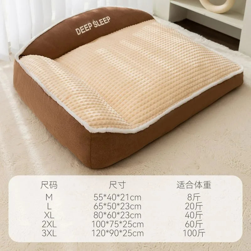 New Cat Bed Dog Pet Bed Kennel Non-Slip Winter Warm Small Dog Kennel Sleeping Removed Washed Soft Puppy Cushion Cat Supplies