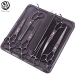 Pet Grooming Scissors Set - Professional Dog & Cat Grooming, Stainless Steel, Sharp, Multi-Piece, Ergonomic Handle, Durable Trim