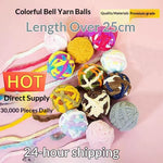 New Cat Toys Durable Chew Ball Pet Supplies Yarn Rolling Ball Cat Self Play Toys Cat Dog Supplies Teaser Ball Interactive