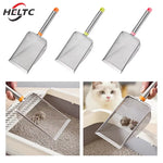 1Pcs Stainless Steel Fine Mesh Cat Litter Scoop Easy to Clean Non-Stick Shovel for Reptiles Sand Efficient Durable Litter Scoop