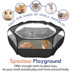 Pet Playpen for Cat/Rabbit/Hamster/Guinea Pig/Bunny/Ferret/Kitten Toys Chick Brooder Box Cage Tent Pop up Play Pen with Cover