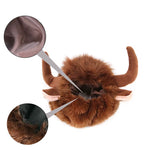 Cute Pet Cosplay Clothes Transfiguration Cow Horn Costume Winter Warm Wig Cat Large Dog Party Decoration with Ear Pet Apparel
