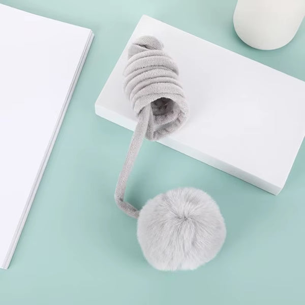 Cat Toys New Colored Spring Teasing Cat Ball Cat Self-Exciting and Biting Suction Cup Hanging Door Rabbit Hair Ball
