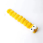 Cat Plush Chew Toy Plush Cushion Caterpillar Catnip Companionship Kitten Toy Cat Teaser Stick Interactive Cat Toy Supplies