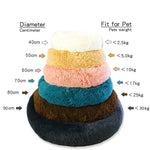 Super Soft Pet Cat Bed Plush Full Size Washable Calm Bed Donut Bed Comfortable Sleeping Artifact Suitable for Winter