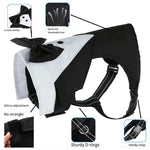Dog Tuxedo Harness Adjustable Dog Harness No Pull for Small Medium Large Dogs Male Dogs Wedding Suit with Bow Tie Party Costume