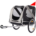 Dog Bike Trailer,Pet Stroller Cart Bicycle Carrier- Bicycle Coupler, Quick-Release Wheels & Easy-Fold Frame for Dog Carrier