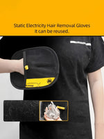 1Pc/2Pcs Pet Hair Remover Gloves, Static Pet Hair Remover, Reusable Cat Dog Hair Removal Brush for Sofa, Furniture, Carpet, Car Seats, Pet Grooming Gloves