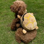 Dog Snack Bag Turtle Shape Dog Bag Pet Backpack Puppy School Bag Large Capacity Convenient Soft Portable Cute
