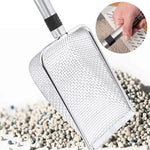 Steel Cat Sand Shovel Fine Pores Pet Poop Shovel for Rabbits Dogs Toilet Cleaning Tools Pets Supplies Q8O7