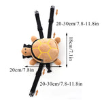 Dog Snack Bag Turtle Shape Dog Bag Pet Backpack Puppy School Bag Large Capacity Convenient Soft Portable Cute