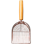 Cat Litter Shovel Self Cleaning Cats Litter Metal Scooper with Hook Portable Stainless Steel Sifting Kitten Toilet Cleaning Tool