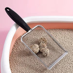 Durable Stainless Steel Litter Scooper - Ergonomic and Easy to Clean for Cats & Dogs, Heavy-Duty & Sleek Design