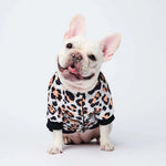 Gold Embroidery Dog Jacket Coat Warm Dog Clothes for French Bulldog Puppy Outfit Cotton Dogs Jacket Ropa Para Perro