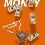 Dog Toy Money Shape Bite Resistant Indestructible Squeaky Toy Sound Interactive Self-Play for Dog Puppy Cat Pet Training Supplie