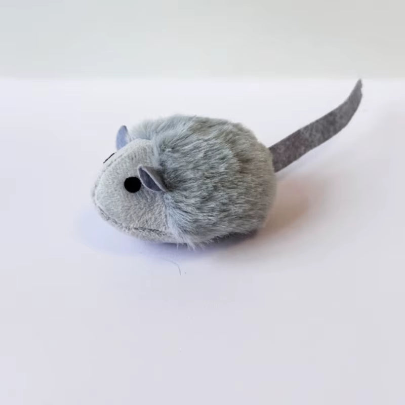 Plush Cat Toy Squeaky Simulation Mouse Interactive Kitten Toy Faux Fur Mice Chew Game Cat Accessories
