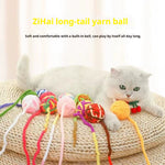 New Cat Toys Durable Chew Ball Pet Supplies Yarn Rolling Ball Cat Self Play Toys Cat Dog Supplies Teaser Ball Interactive