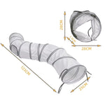 Cats Tunnel Foldable Pet Cat Toys Kitten Pet Training Interactive Fun Toy Tunnel Bored for Puppy Kitten Rabbit Play Tunnel Tube