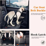 Dog Seatbelt Updated 3-In-1 Pet Car Seat Belts for Dogs Car Tether with Clip Hook Bungee Dogs Safety Belt with Swivel Carabiner