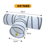 Cats Tunnel Foldable Pet Cat Toys Kitten Pet Training Interactive Fun Toy Tunnel Bored for Puppy Kitten Rabbit Play Tunnel Tube