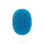 Cat Grooming Comb Dog Bath Brush Pet Grooming Shedding Soothing Massage Rubber Bristles Comb with Adjustable Ring Handle