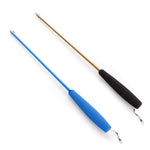 Three-Section Fishing Rod Tassel Hair Ball Funny Cat 12-Piece Set of Color Feather Replacement Head Cat Toys Interactive