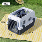 Portable Folding Pet Airline Crat- a Breathable Cat Box for Outdoor Travel Carriage-Sized Cat Shipping Crate with Large Capacity