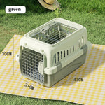 Portable Folding Pet Airline Crat- a Breathable Cat Box for Outdoor Travel Carriage-Sized Cat Shipping Crate with Large Capacity