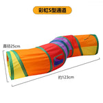 New Pet Cat Toys Rainbow Cat Tunnel Pet Runway Cat Crawl through Rolling Dragon in Stock