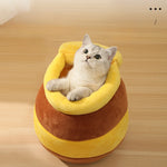 Removable and Washable Cat Nest Honey Pot Nest Pet Nest Warm and Comfortable Winter Supplies Cat House Cat House Pet Supplies