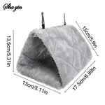 1PC Parrot Triangle Hammock - Pure Color Parrot Parrotlet Winter Warmth Cotton Nest Hanging Cage Hanging Suspension Nest