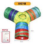 New Pet Cat Toys Rainbow Cat Tunnel Pet Runway Cat Crawl through Rolling Dragon in Stock