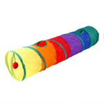 New Pet Cat Toys Rainbow Cat Tunnel Pet Runway Cat Crawl through Rolling Dragon in Stock