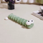 Cat Plush Chew Toy Plush Cushion Caterpillar Catnip Companionship Kitten Toy Cat Teaser Stick Interactive Cat Toy Supplies