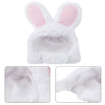 Cute Rabbit Ears Cap for Cats Funny Cat Headgear Warm Plush Pet Hat Christmas Cosplay Props Photoprop Kitten Headwear Supplies