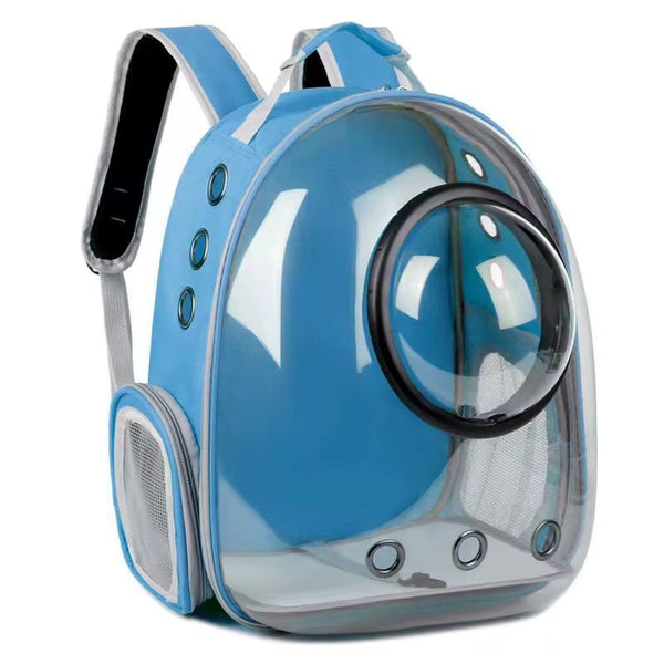 Cat Backpack Carrier with 360° Transparent Bubble and Breathable Design – Spacious Lightweight Travel Bag for Outdoor Adventures
