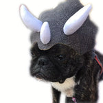 Pet Triceratops Transformation Hat! Dog Funny Headgear Halloween/Party/Cute Pet Photo Eye-Catching Outfit