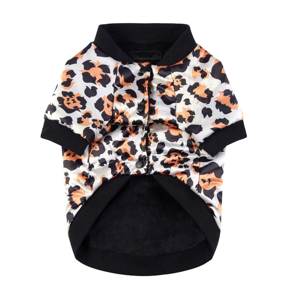 Gold Embroidery Dog Jacket Coat Warm Dog Clothes for French Bulldog Puppy Outfit Cotton Dogs Jacket Ropa Para Perro