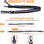 Dog Seatbelt Updated 3-In-1 Pet Car Seat Belts for Dogs Car Tether with Clip Hook Bungee Dogs Safety Belt with Swivel Carabiner