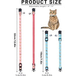 Pet Collar Cat Dog Gold Color Stars and Moon Pet Collar with Bell and PP Material Separate Luminescence Safety Buckle Solid Safe
