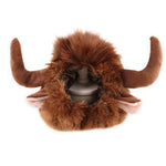 Cute Pet Cosplay Clothes Transfiguration Cow Horn Costume Winter Warm Wig Cat Large Dog Party Decoration with Ear Pet Apparel
