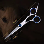 6Pc/Set 6 Inch Pet Grooming Scissors Set Professional Stainless Steel Straight Curved Dog Cat Cutting Hair