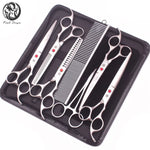 Pet Grooming Scissors Set - Professional Dog & Cat Grooming, Stainless Steel, Sharp, Multi-Piece, Ergonomic Handle, Durable Trim